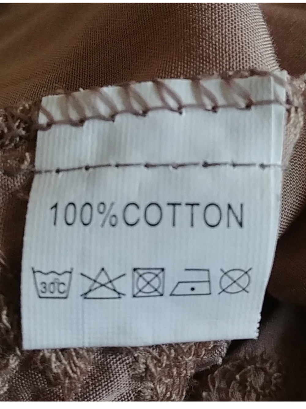 NWT JOY & CO Front Button collared Top. Camel color w embroidery, sleeveless Lg - Picture 7 of 10